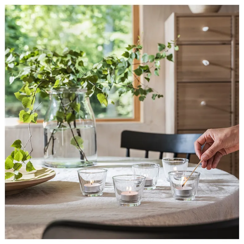 IKEA ADLAD АДЛАД, свеча греющая ароматическая, Скандинавские породы дерева / белый, 3,5 часа. 405.021.70 фото №2