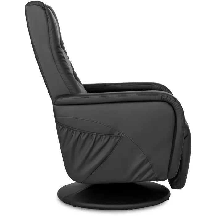 Поворотное массажное кресло MEBEL ELITE SPIKE, экокожа: черный фото №9