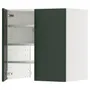 IKEA METOD МЕТОД, навесной шкаф д/вытяжки/полка/дверь, белый/Гавсторп темно-зеленый, 60x60 см 095.566.79 фото