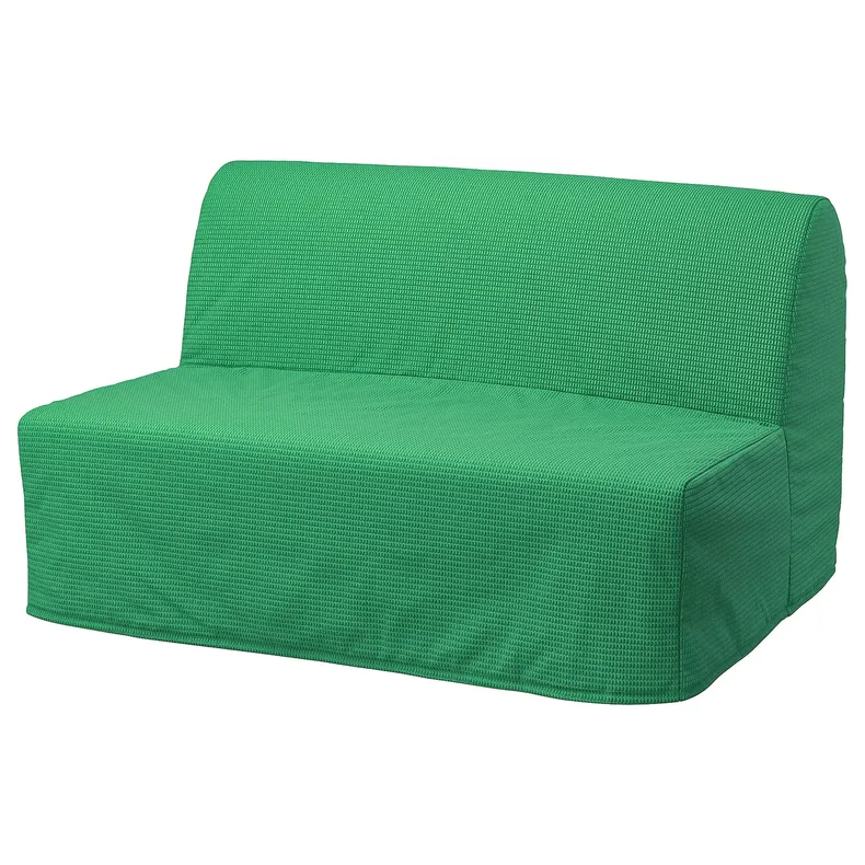 IKEA LYCKSELE HÅVET ЛИКСЕЛЕ ХОВЕТ, 2-местный диван-кровать, Вансбро ярко-зеленый 293.871.38 фото №1