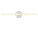 BRW Світлодіодний металевий настінний світильник для ванної кімнати Pepe сріблястий 091431 фото thumb №1