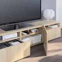 IKEA BESTÅ БЕСТО, тумба под ТВ, Дуб беленый / Лапвикен дуб беленый, 180x42x39 см 293.990.80 фото thumb №5