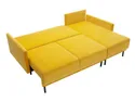 BRW двосторонній кутовий диван Solo розкладний з ящиком для зберігання велюровий жовтий, Соло 257 NA-SOLO-G1_B157C8 фото thumb №4