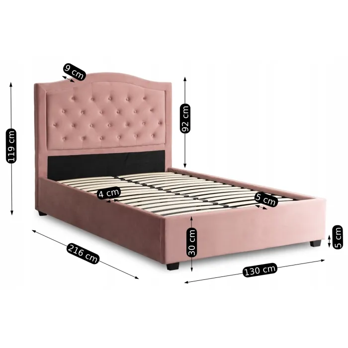 Кровать MEBEL ELITE 120x200 APOLLO Pink фото №9