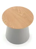 Журнальний стіл HALMAR AZZURA-S 49х43 см натуральний / сірий фото thumb №5