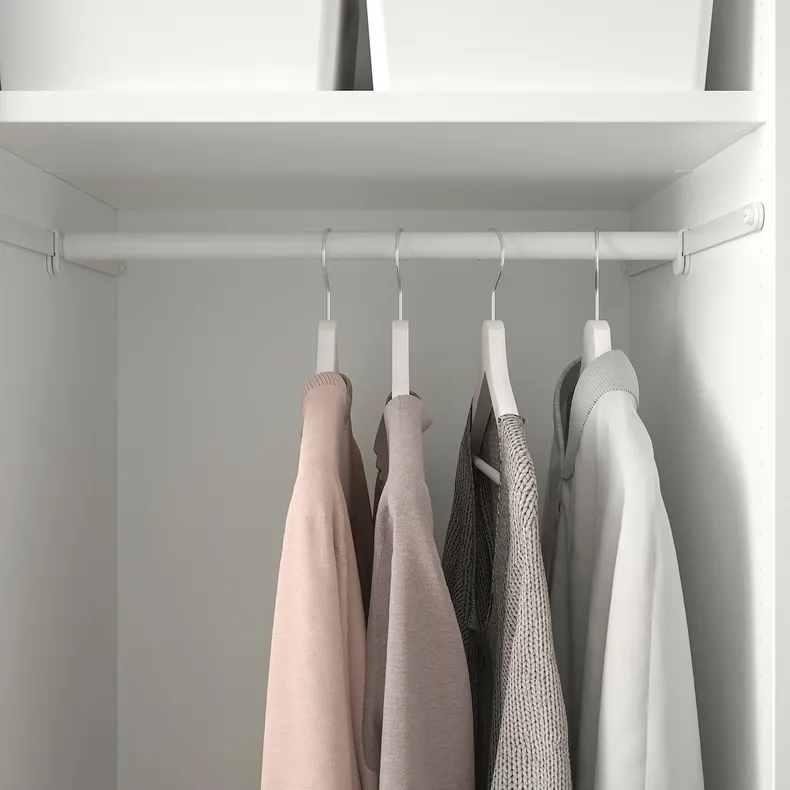 IKEA HJÄLPA ХЬЄЛПА, регульована штанга для одягу, білий, 60-100 см 404.978.28 фото №2