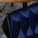 Стілець оксамитовий MEBEL ELITE EMPOLI Velvet, Темно-синій фото thumb №5