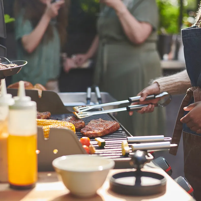 IKEA GRILLTIDER ГРИЛЛЬТИДЕР, аксессуары для гриля, 2 предм., нержавеющая сталь 305.647.19 фото №6