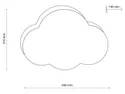 BRW Бежевий дитячий стельовий світильник Cloud 2-точковий тканинний бежевий 094967 фото thumb №5