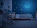 BRW Дитячий неоновий настінний світильник Whale LED синій 093781 фото thumb №2