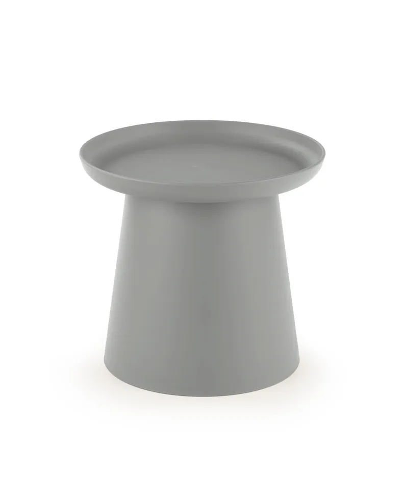 Журнальний стіл круглий HALMAR ALEXIS 50x50 см, сірий фото №1