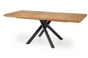 Кухонний стіл розкладний HALMAR DERRICK 160-200x90 см натуральний дуб/чорний фото thumb №13