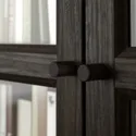 IKEA BILLY БИЛЛИ / OXBERG ОКСБЕРГ, стеллаж комбинация / стекл дверцы, темно-коричневая имитация дуб, 160x202 см 194.835.31 фото thumb №4