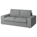 IKEA KIVIK КІВІК, чохол для 2-місного дивана, ТІББЛЕБЮ бежевий / сірий 105.269.07 фото thumb №2