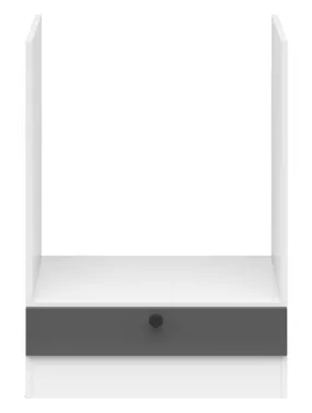 BRW Кухонный шкаф для встраиваемого духового шкафа Junona Line 60 см графит, белый/графит DPK/60/82_BBL-BI/GF фото