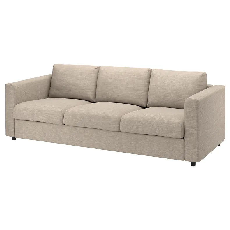 IKEA VIMLE ВІМЛЕ, 3-місний диван, Горбистий бежевий 594.342.80 фото №1