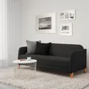 IKEA LINANÄS ЛИНАНЭС, 3-местный диван, Виссл темно-серый 205.122.45 фото thumb №2
