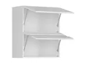 BRW Верхня кухонна шафа Sole L6 60 см з нахиленим дисплеєм білий екрю, альпійський білий/екрю білий FK_G2O_60/72_OV/O-BAL/BIEC фото thumb №3