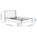 IKEA TÄLLÅSEN ТЭЛЛОСЕН, каркас кровати с обивкой с матрасом 595.371.22 фото thumb №13