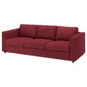 IKEA VIMLE ВІМЛЕ, 3-місний диван-ліжко, Лейде червоний/коричневий 395.375.52 фото thumb №2