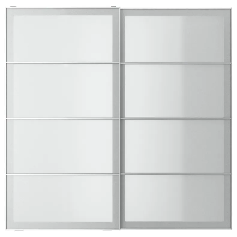 IKEA SVARTISDAL СВАРТИСДАЛЬ, пара раздвижных дверей, белая имитация бумаги, 200x201 см 294.397.93 фото №1