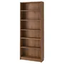 IKEA BILLY БІЛЛІ, книжкова шафа, коричневий горіх, 80x28x202 см 505.086.52 фото