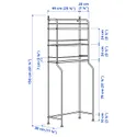 IKEA FRÖSJÖN ФРЕШЕН, полиця над унітазом, чорний, 65x156 см 605.749.05 фото thumb №7