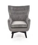 Кресло мягкое HALMAR MARVEL серый/черный фото thumb №8