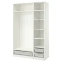 IKEA PAX ПАКС, гардероб, комбінація, білий, 150x58x236 см 693.856.70 фото thumb №1