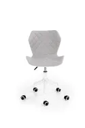 Крісло комп'ютерне офісне обертове HALMAR MATRIX 3 сірий / білий, тканина фото thumb №8