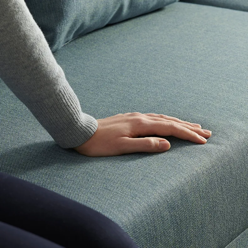 IKEA ANGSTA АНГСТА, 3-местный диван-кровать, с шезлонгом бирюзового цвета 805.014.37 фото №8