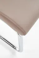 Кухонний стілець HALMAR K224 капучино, хром фото thumb №4