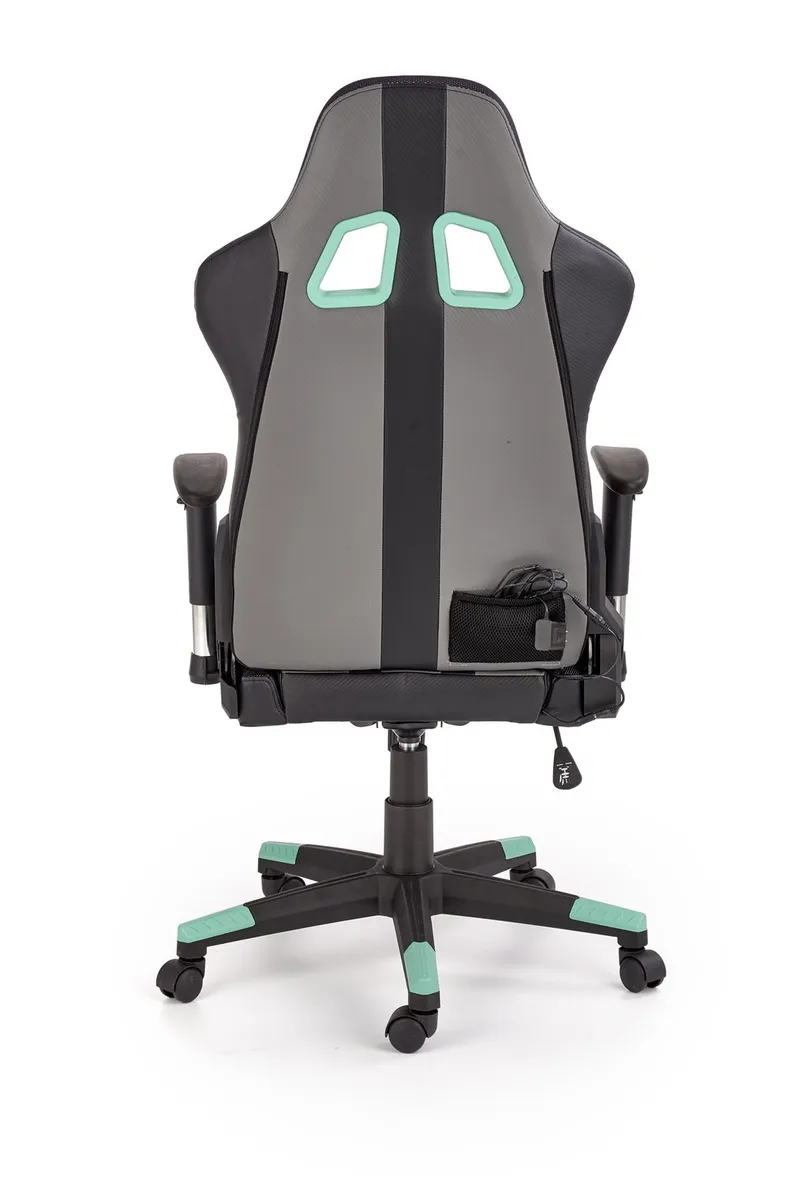Кресло компьютерное геймерское HALMAR FACTOR со светодиодной подсветкой, разноцветное фото №8