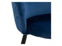 BRW Кресло с бархатной обивкой Luis темно-синего цвета DUBLIN_DARK_BLUE_49 фото thumb №6
