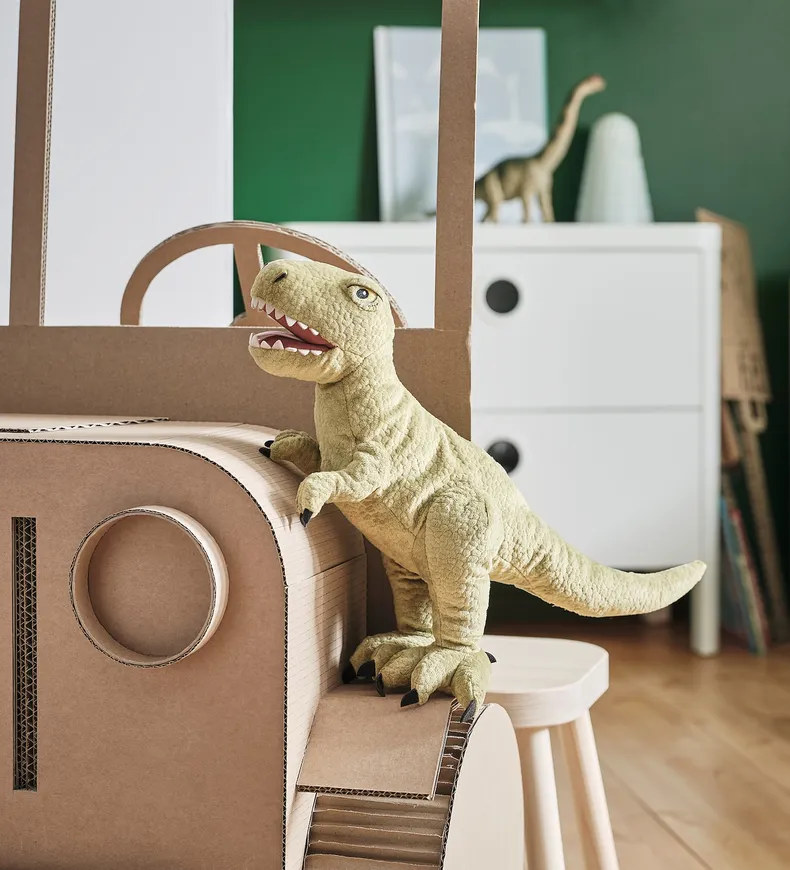 IKEA JÄTTELIK ЄТТЕЛІК, іграшка м’яка, динозавр/тиранозавр Рекс, 44 см 904.711.71 фото №5
