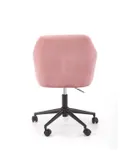 Крісло комп'ютерне офісне обертове HALMAR FRESCO, рожевий оксамит фото thumb №9