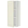 IKEA METOD МЕТОД, навесной шкаф с полками, белый / бодбинские сливки, 40x100 см 494.556.78 фото