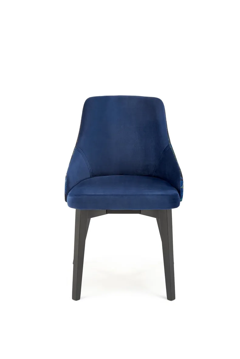 Кухонний стілець HALMAR ENDO чорний/темно-синій фото №5