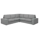 IKEA KIVIK КІВІК, кутовий диван, 4-місний, Tibbleby бежевий / сірий 294.404.71 фото thumb №1
