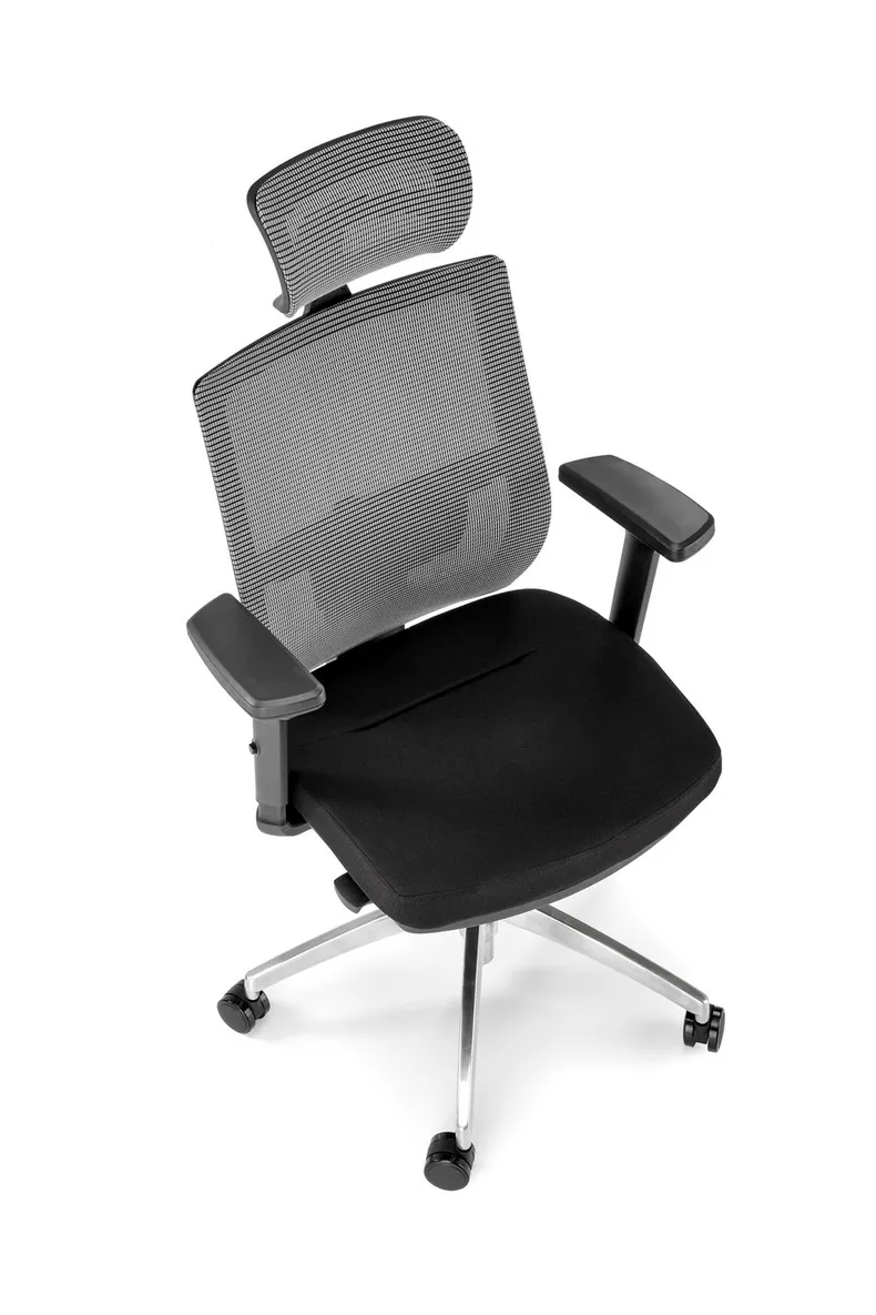 Крісло комп'ютерне HALMAR ADMIRAL сірий/ чорний фото №11