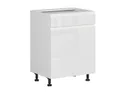 BRW Правосторонний кухонный шкаф Sole 60 см с выдвижным ящиком белый глянец, альпийский белый/глянцевый белый FH_D1S_60/82_P/SMB-BAL/BIP фото thumb №2
