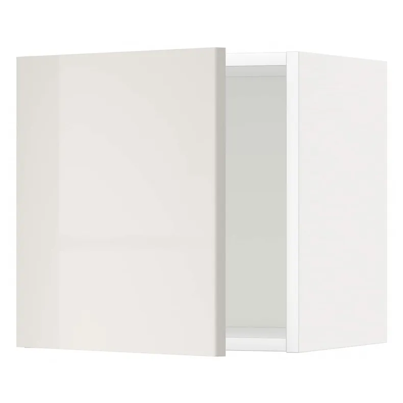 IKEA METOD МЕТОД, навесной шкаф, белый / светло-серый, 40x40 см 894.552.14 фото №1