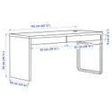 IKEA MICKE МІККЕ, письмовий стіл, білий, 142x50 см 902.143.08 фото thumb №9