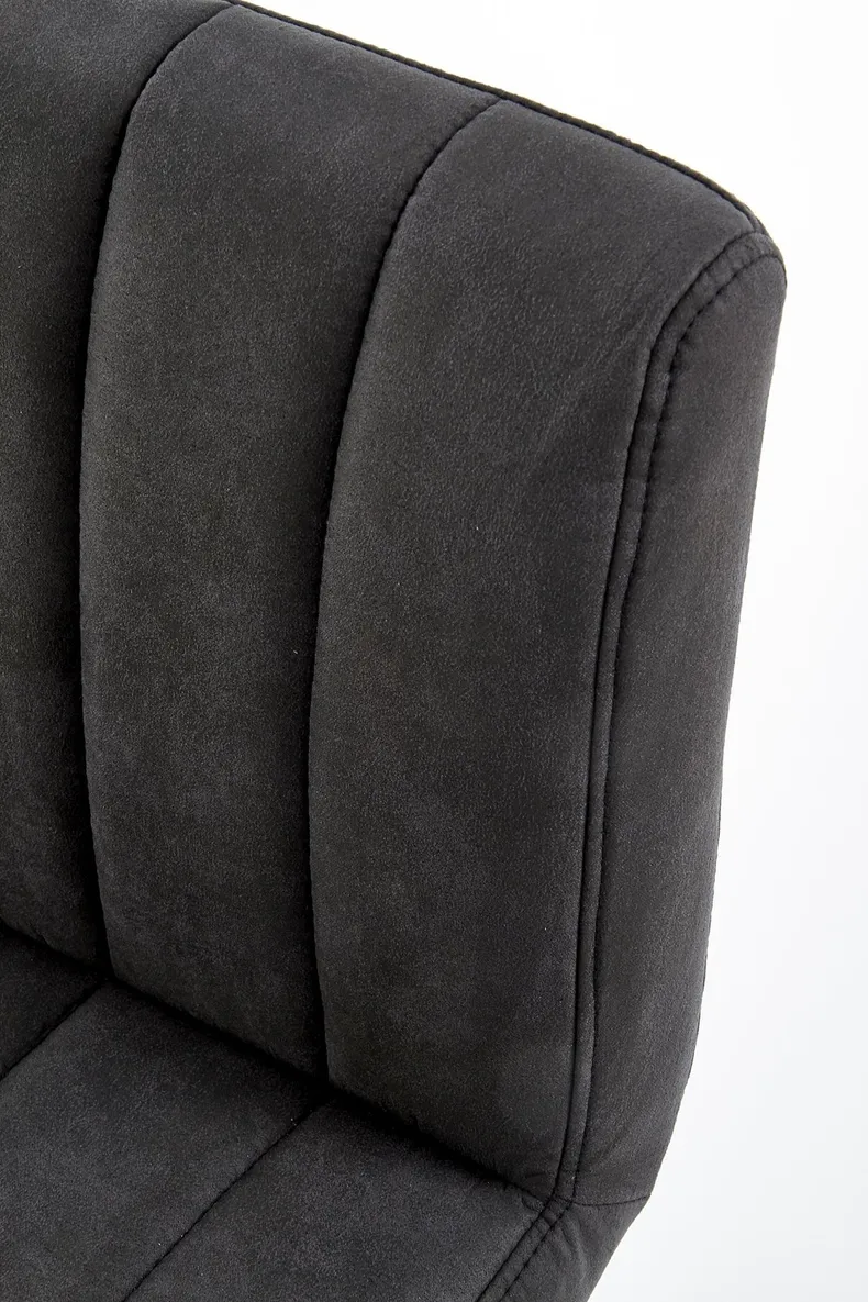 Барный стул HALMAR H89, ножка – черная, обивка - темно-серый фото №5
