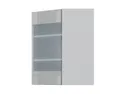 BRW Угловой правый кухонный шкаф Top Line 60 см с витриной серый глянец, серый гранола/серый глянец TV_GNWU_60/72_PV-SZG/SP фото thumb №2