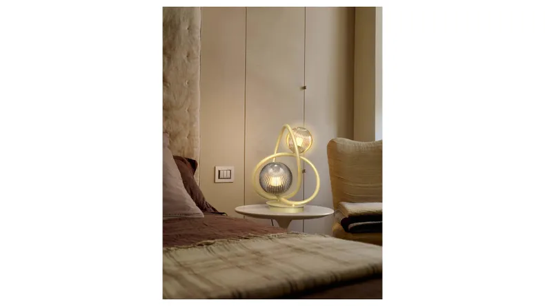 BRW Настільна лампа на 2 точки G9-LED золото Metz 091102 фото №4
