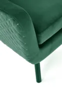 Крісло м'яке HALMAR MARVEL темно-зелений/чорний фото thumb №6