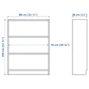 IKEA BILLY БІЛЛІ, книжкова шафа, білий, 80x28x106 см 302.638.44 фото thumb №8