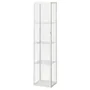 IKEA BLÅLIDEN БЛОЛІДЕН, шафа зі скляними дверцятами, білий, 35x32x151 см 005.012.43 фото