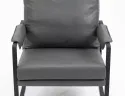 Крісло м'яке з металевим каркасом SIGNAL FOCUS Buffalo, екошкіра: сірий фото thumb №4